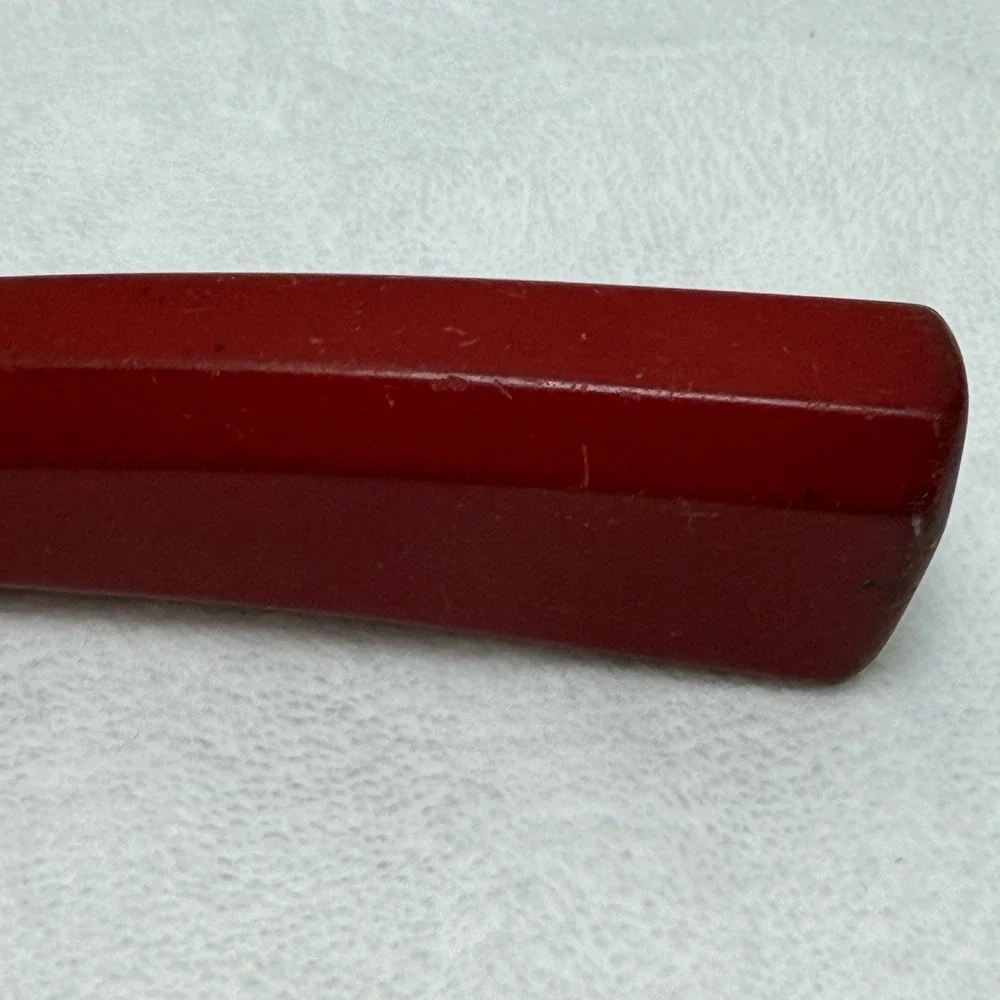 VTG 1950's Corona Red Bakelite Handle Gravy Ladle Retro Serving Spoon Farmhouse